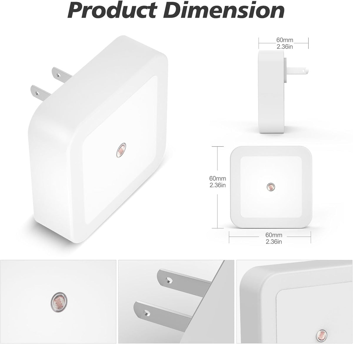 Night Light, Night Lights Plug into Wall [4 Pack], Nightlight Led Night Light for Adults, Plug in Night Lights for Adults Bedroom Cool White